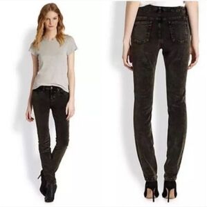 Eileen Fisher Velvet Acid Wash Pants, Black,  Women's Size 8